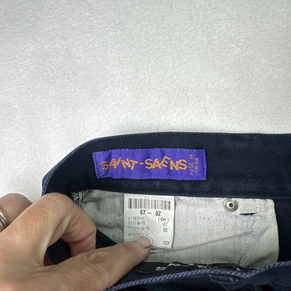 Navy Blue Saint Saens Seoul Mini Skirt - Picture 4 of 5
